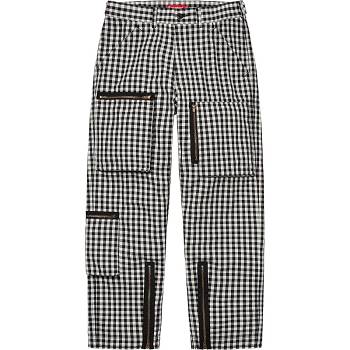 Pantalones Supreme Gingham Flight Pant Negras | Supreme 237JJ